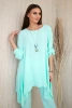 Set Bluse + Hose mit Anhänger Helles Mint