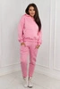 Insulated set sweatshirt + pants light pink