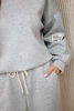 Viskose-Set Sweatshirt + Hose hellgrau