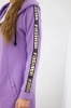 Sweatshirt with zip at the back dark violet