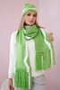 Women's set with a shawl Jagna K356 pistachio