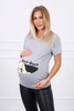 Maternity blouse Guck gray