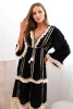 Women's boho dress with lace black