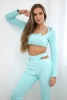 Set with a top blouse mint