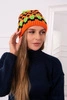 Women's cap Laila K283 orange neon +black+green neon