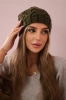 Cap with fleece Sonia K201 khaki