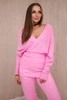 Sweater set two-piece light pink
