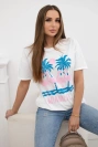 Bavlnená blúzka Miami biely