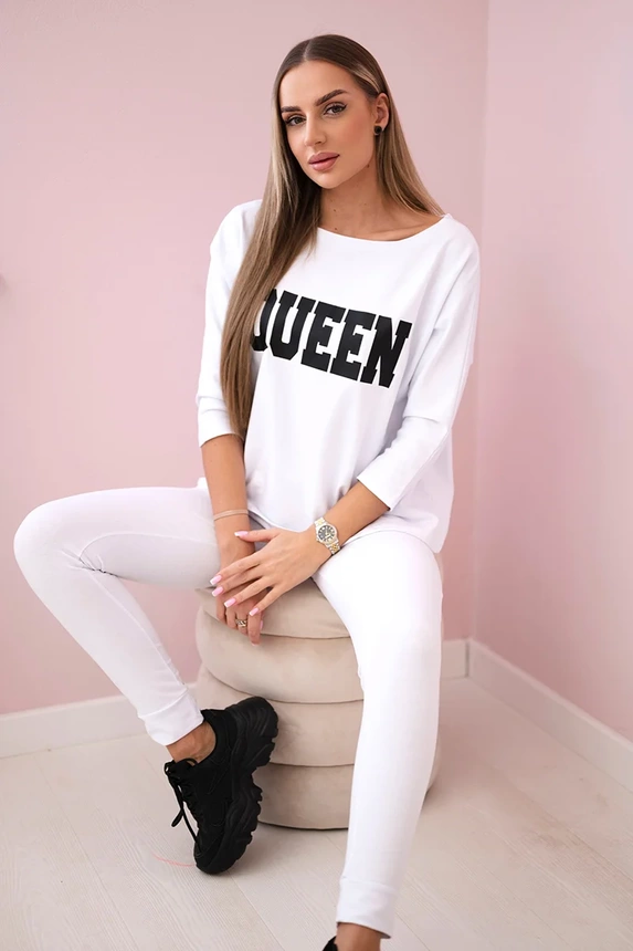 Spausdintas rinkinys "Queen white