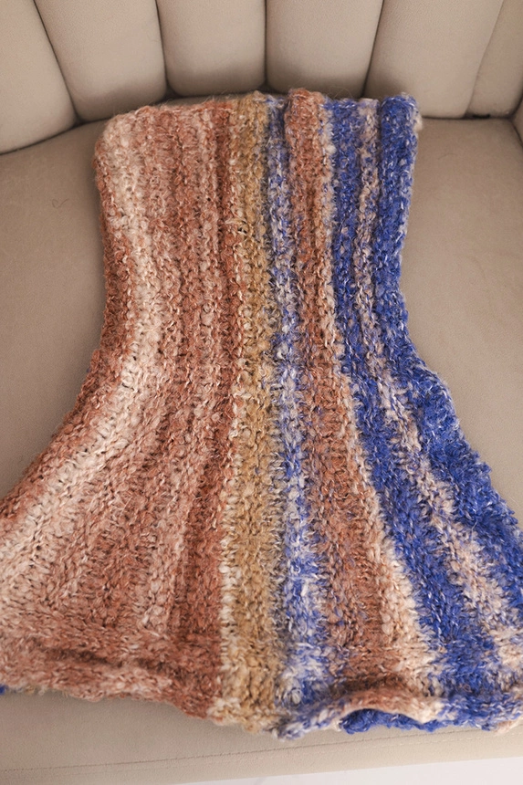 Damen Wollschal weicher Wickelkragen Winter KN21 lila