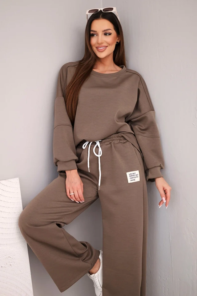Komplet dámsky maslo mikina + nohavice fango