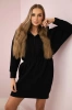 Isoliertes Kleid mit Kapuze schwarz