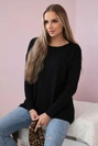 Pullover mit Vordertaschen schwarz