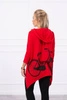 Dviračio raštu marginti džemperiai raudoni