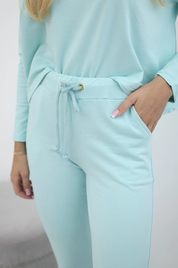 Set mit Oversize-Bluse mint