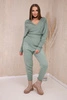 Sweater set two-piece dark mint