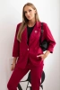 Damenanzug Punto elegante Jacke und Hose burgunderrot