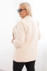 Women's Plus Size Unbuttoned Blazer with Lining XL/2XL beige