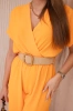 Jumpsuit mit dekorativem Taillengürtel Orange