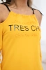 Dress Tres Chic mustard