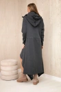 Insulated dress with longer sides graphite