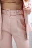 Elegant set of jackets and trousers powder pink