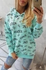 Sweatshirt with inscriptions mint