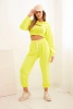 3-piece cotton set yellow neon