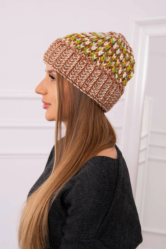 Women's cap Iris K348 light brown