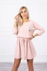 Kleid mit Paillettentasche dunkelpuderrosa