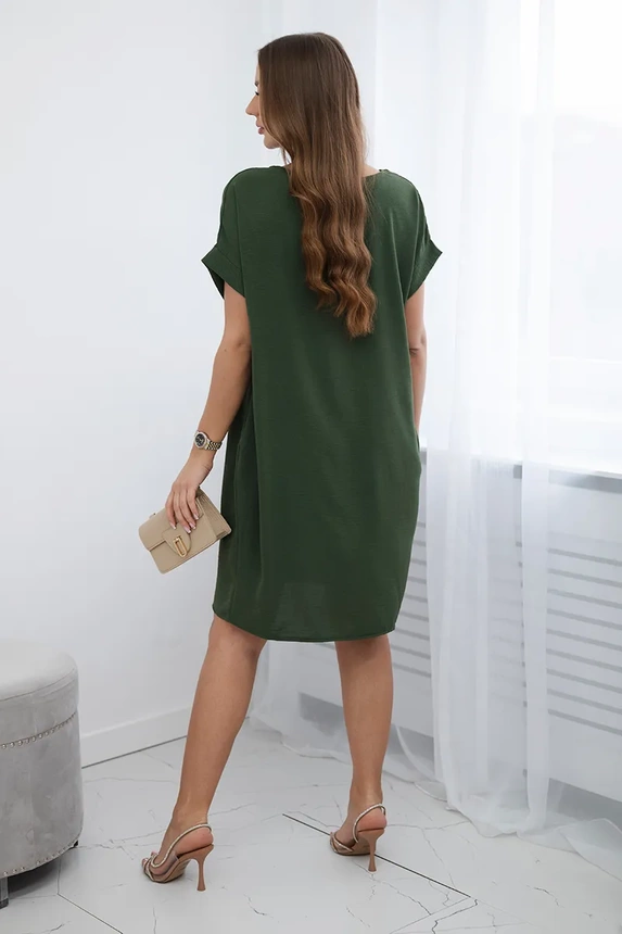 Dress with pockets khaki