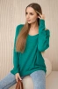 V-neck sweater green