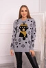 Christmas sweater with bear gray