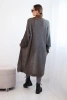 Long cardigan sweater cappuccino