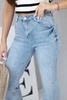 Women's jeans pants with wide legs and high waist 