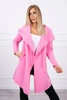 Cape with a loose hood pink