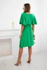 Dress with a plunging neckline green