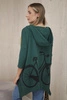 Sweatshirt with a bicycle print green