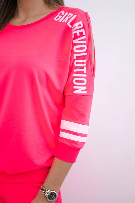 Dívka Revolution růžová neonová sada