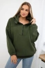 Hooded sweatshirt khaki