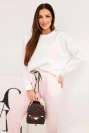 Ladies' butter set with a contrasting pocket powder pink