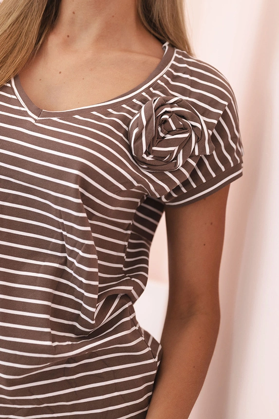 Women's cotton tank top with V-neck white