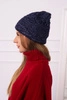 Fleecová čepice Edyta K298 navy blue