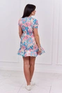 Blumenkleid mit V-Ausschnitt puderrosa