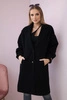  Single-breasted coat with buttons black