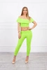 Set with a frill green neon