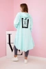 Cape with a hood oversize mint