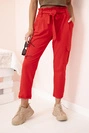 Cargohose mit hoher Taille für Damen rot