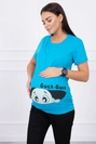 Schwangerschaftsbluse Guck türkis