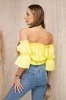 Off-the-shoulder blouse yellow